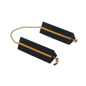 Vestil Rubber Airline Wheel Chock W/Rope