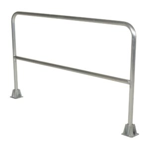 Vestil Aluminum Pipe Safety Railing 72