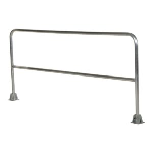 Vestil Aluminum Pipe Safety Railing 96