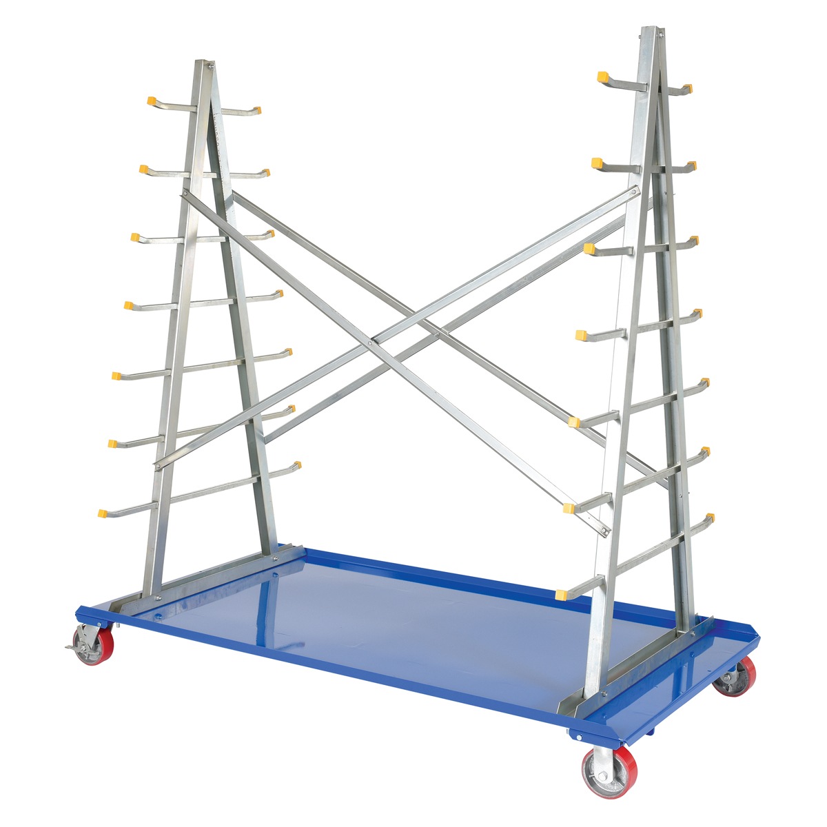 Vestil AFSR-3672 A-Frame Cart with Storage Rack 36-3/4" W X 72" L