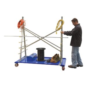 Vestil AFSR-3672 A-Frame Cart with Storage Rack 36-3/4