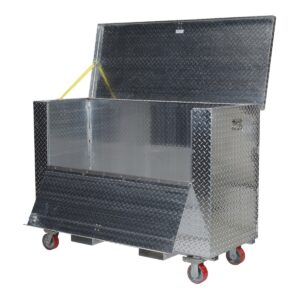 Vestil Aluminum Tool Box Front Door Caster/Fork
