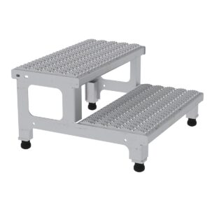Vestil AdjustStainless SteelStep Mate Stand 2 Step