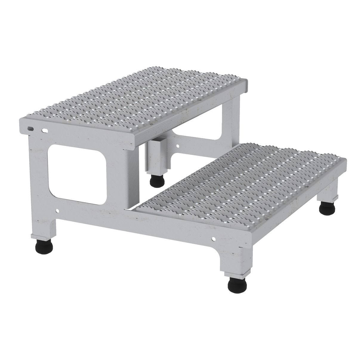 Vestil AdjustStainless SteelStep Mate Stand 2 Step