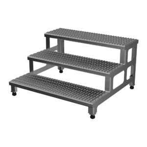 Vestil Adjust Aluminum Step Mate Stand 3 Step