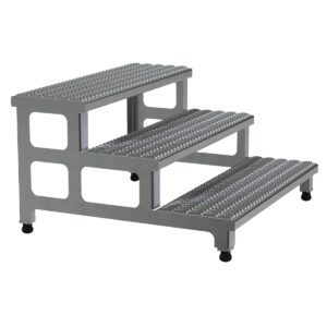 Vestil Adjust Aluminum Step Mate Stand 3 Step