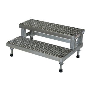 Vestil Adjust Aluminum Step Mate Stand 2 Step