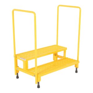 Vestil Adjust Step Stand 2 Step W/Handrail