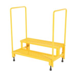 Vestil Adjust Step Stand 2 Step W/Handrail