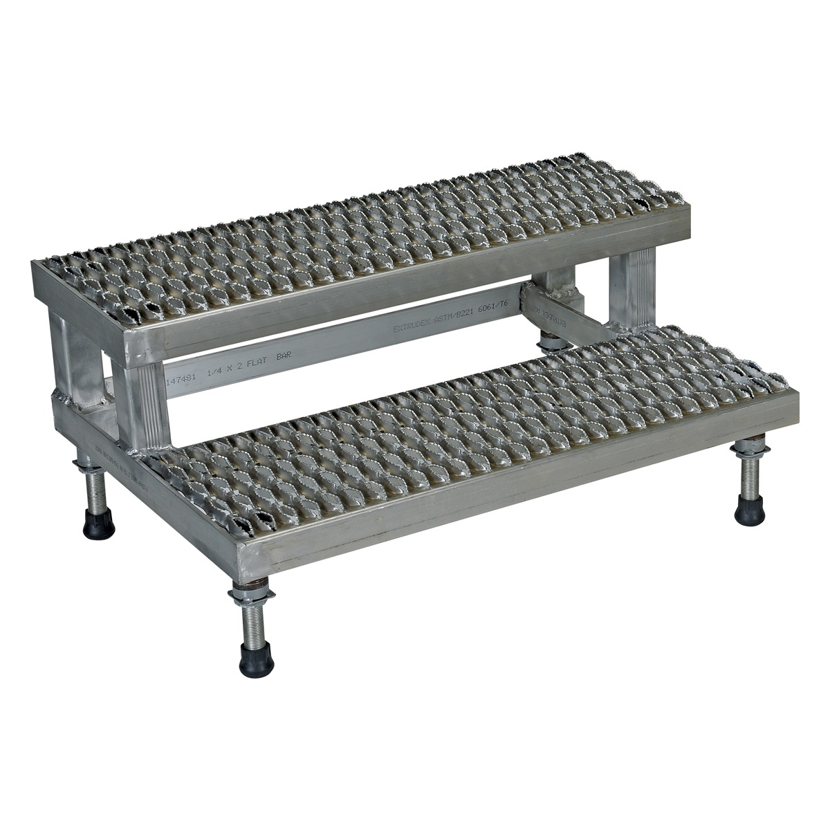 Vestil AdjustStainless SteelStep Mate Stand 2 Step