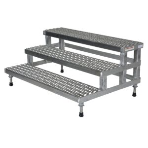 Vestil Adjust Aluminum Step Mate Stand 3 Step