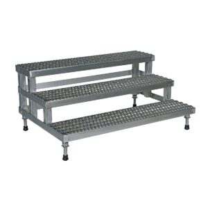 Vestil Adjust Aluminum Step Mate Stand 3 Step