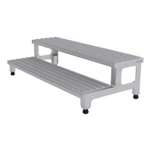 Vestil AdjustStainless SteelStep Mate Stand 2 Step