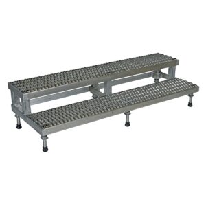 Vestil Adjust Aluminum Step Mate Stand 2 Step