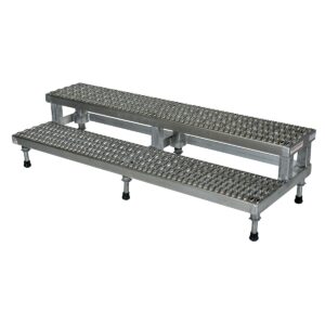 Vestil Adjust Aluminum Step Mate Stand 2 Step