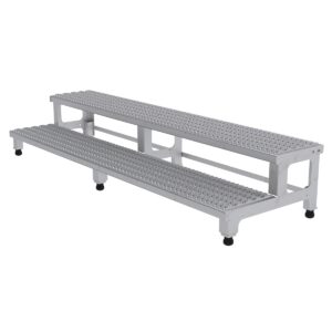 Vestil AdjustStainless SteelStep Mate Stand 2 Step