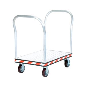 Vestil Aluminum Treadplate Platform TRK Dual HDL