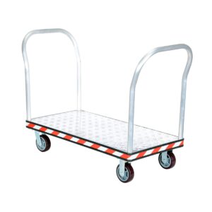 Vestil Aluminum Treadplate Platform TRK Dual HDL