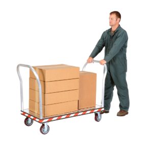 Vestil Aluminum Treadplate Platform TRK Dual HDL