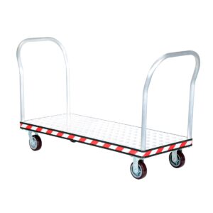 Vestil Aluminum Treadplate Platform TRK Dual HDL