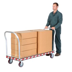 Vestil Aluminum Treadplate Platform TRK Dual HDL