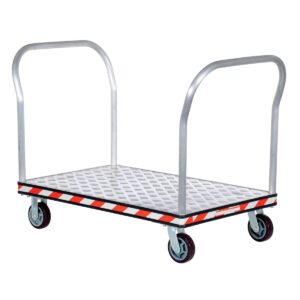 Vestil Aluminum Treadplate Platform TRK Dual HDL