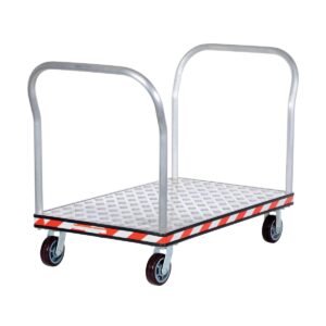 Vestil Aluminum Treadplate Platform TRK Dual HDL