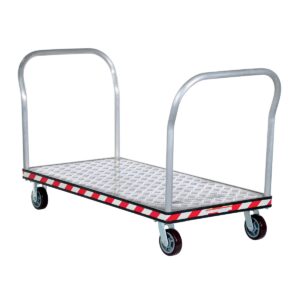 Vestil Aluminum Treadplate Platform TRK Dual HDL