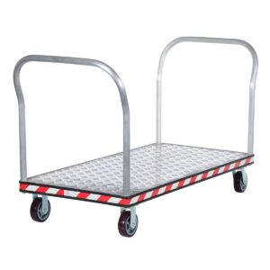 Vestil Aluminum Treadplate Platform TRK Dual HDL