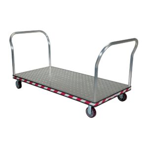 Vestil Aluminum Treadplate Platform TRK Dual HDL