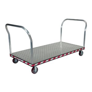 Vestil Aluminum Treadplate Platform TRK Dual HDL