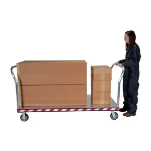 Vestil Aluminum Treadplate Platform TRK Dual HDL