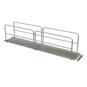 Vestil Aluminum Walk Ramp Handrail Overlap