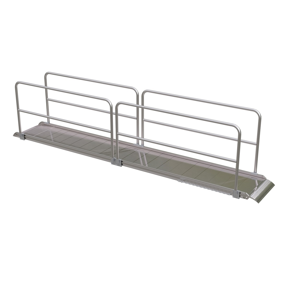 Vestil Aluminum Walk Ramp Handrail Overlap