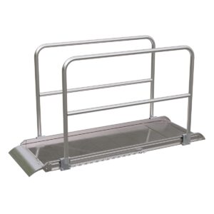 Vestil Aluminum Walk Ramp Handrail Overlap