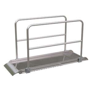 Vestil Aluminum Walk Ramp Handrail Overlap