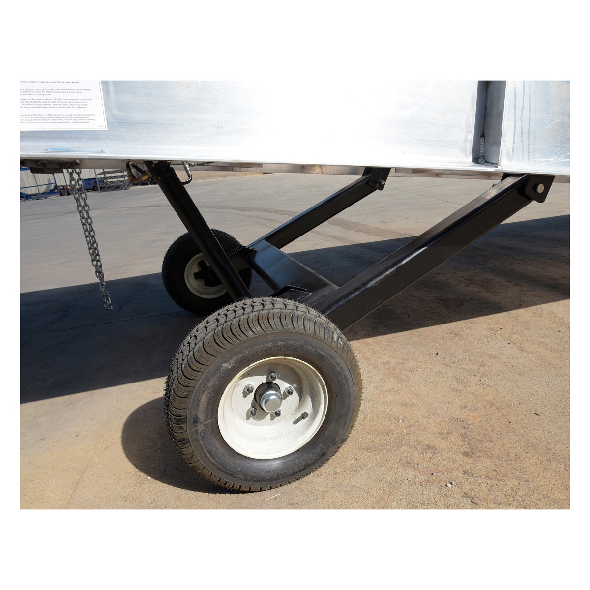 Vestil AY-PNTR Yard Ramp Option-Pneumatic Tires