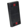 Vestil Rectangle Molded Rubber Bumper