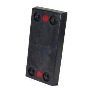 Vestil Rectangle Molded Rubber Bumper