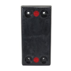 Vestil Rectangle Molded Rubber Bumper