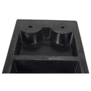 Vestil Rectangle Molded Rubber Bumper