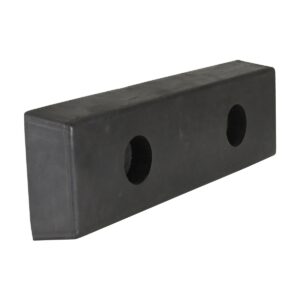 Vestil Rectangle Molded Rubber Bumper