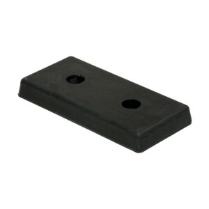 Vestil Rectangle Molded Rubber Bumper