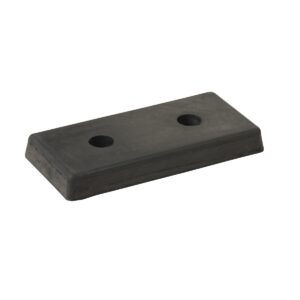 Vestil Rectangle Molded Rubber Bumper