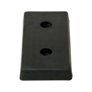 Vestil Rectangle Molded Rubber Bumper