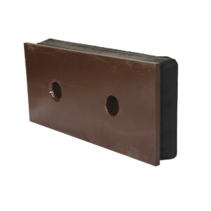 Vestil Steel Face Molded Rubber Bumper