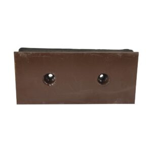 Vestil Steel Face Molded Rubber Bumper