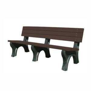 Vestil Bench Deluxe Backed 2672 Bk Leg