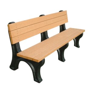 Vestil Bench Deluxe Backed 2672 Bk Leg