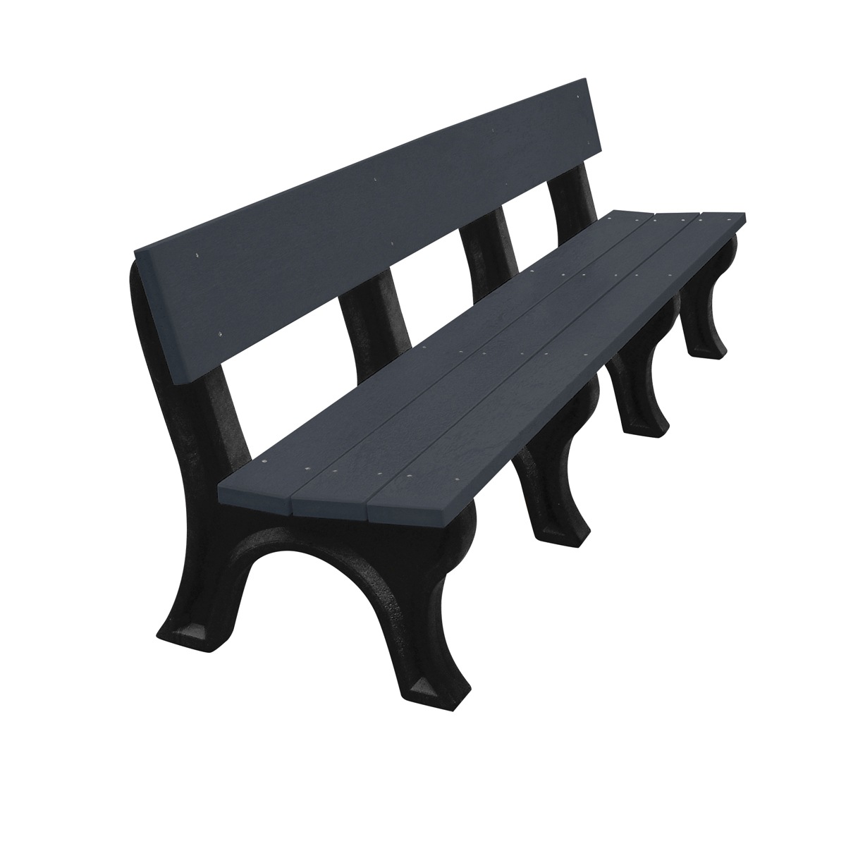 Vestil Bench Landmark Backed 96 Bk Leg